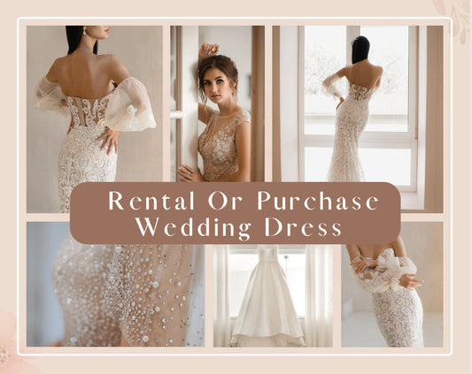 What are the perks of opting for a rented luxury bridal gown?