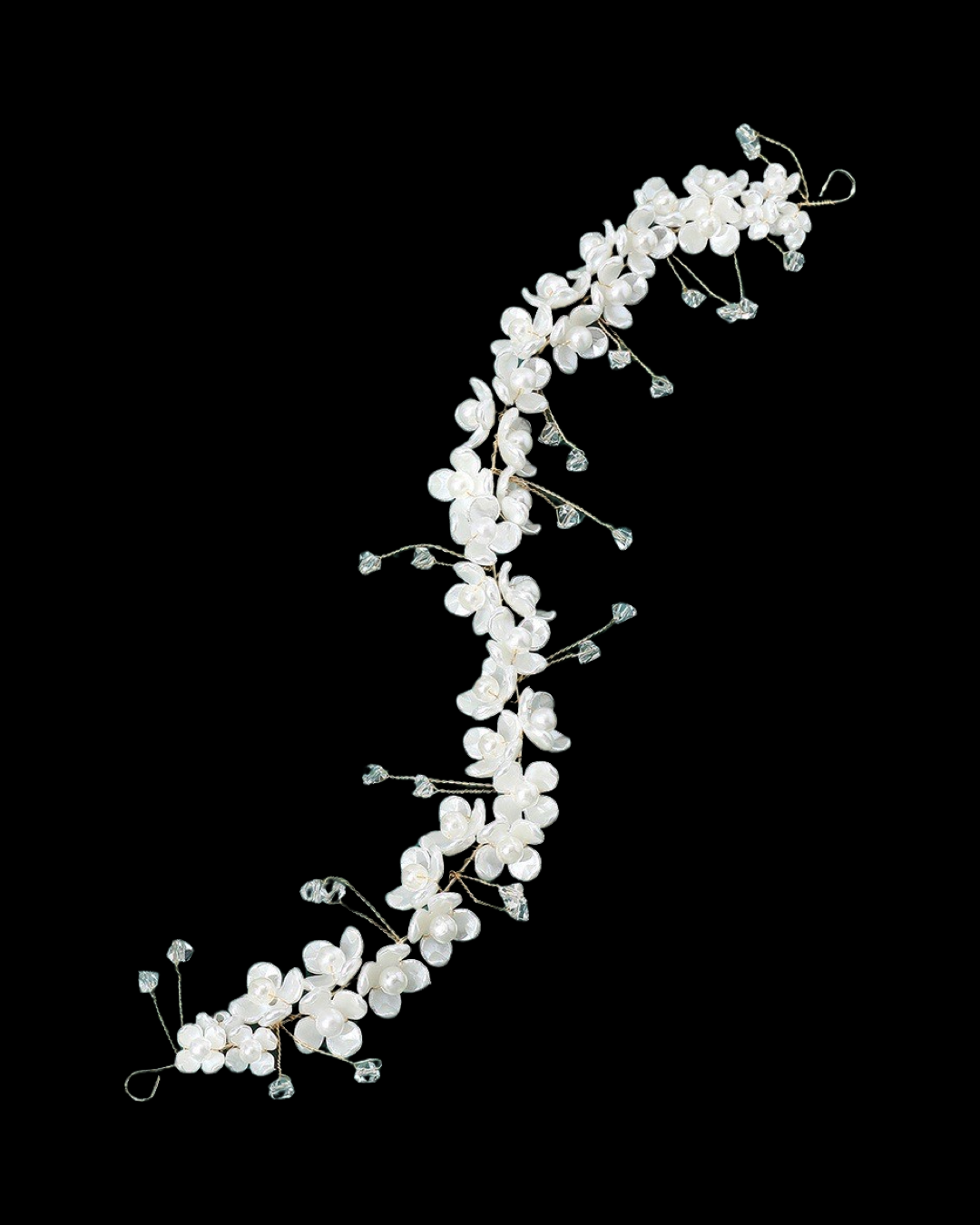 Pearl and Crystal Hair Vine