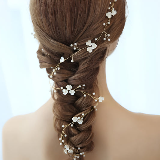 Wedding Hair Vine Long Bridal Headband
