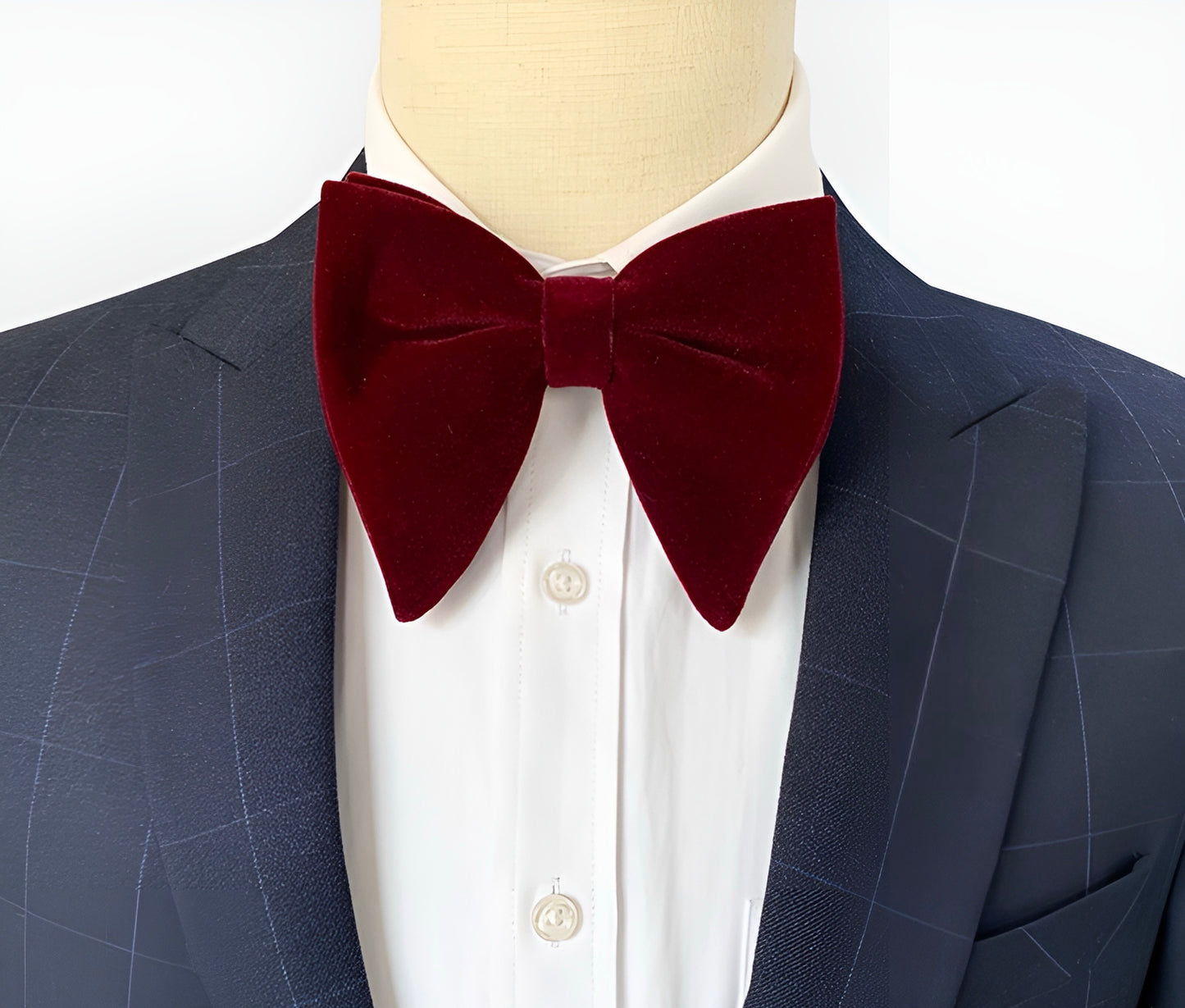 A Velvet Butterfly Bow Tie