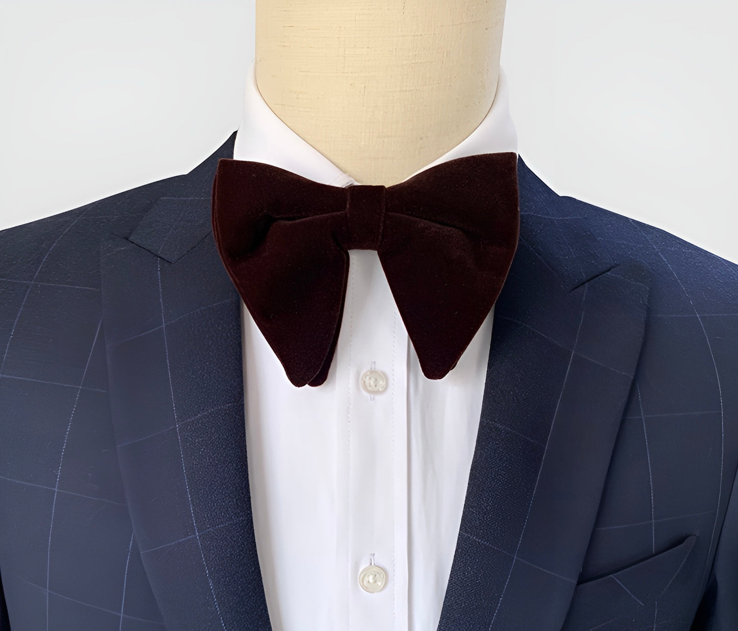 A Velvet Butterfly Bow Tie